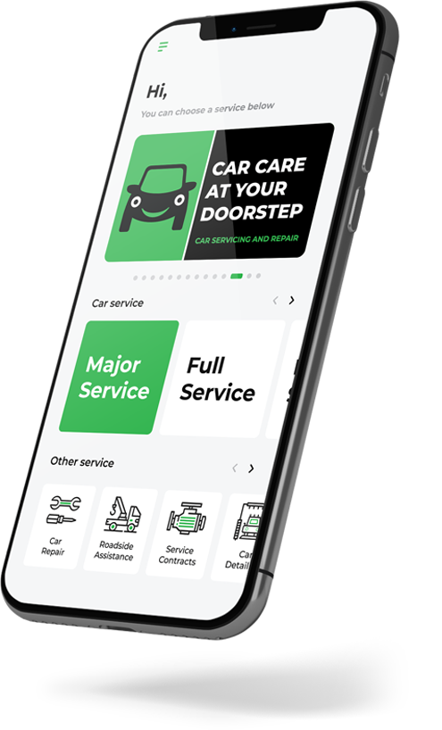 Car service app hero image